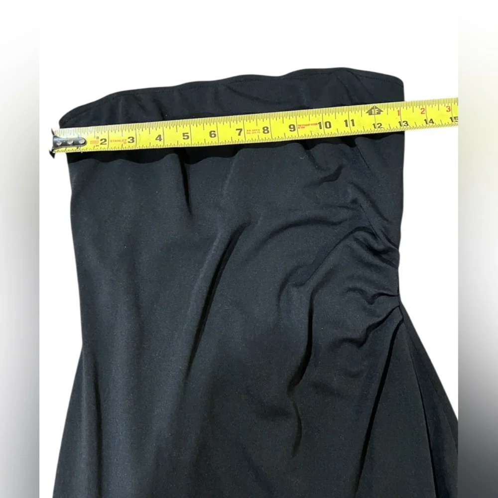 Vintage Bebe Y2K Cowl Neck Asymmetrical Midi Dress size-small. - Picture 6 of 7
